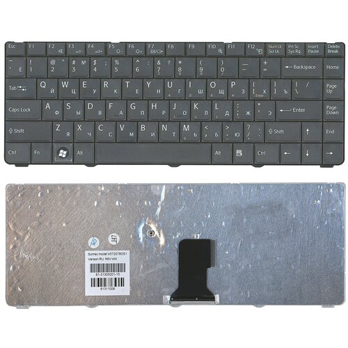 Клавиатура для ноутбука Sony Vaio VGN-NR31SR черная 181000₽