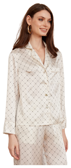 Рубашка 8 HORAS of silk, размер M, бежевый