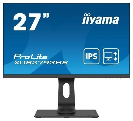 Монитор Iiyama 27 ProLite XUB2793HS-B4 черный IPS LED 4ms 169 HDMI DisplayPort MM Mat HAS Pivot 1