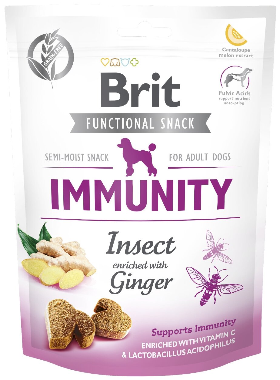 Лакомство для собак Brit Care Immunity Insect, 150 г