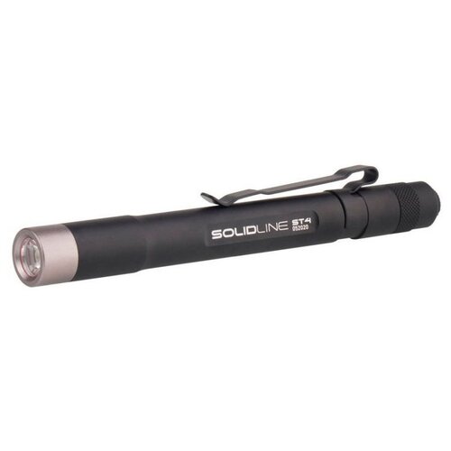 Фонарь LED LENSER ST4 Solidline черный