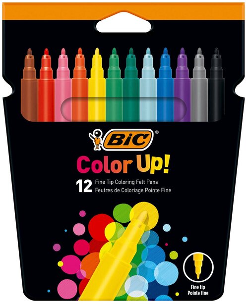 Bic Цветные фломастеры Color UP 12 цветов