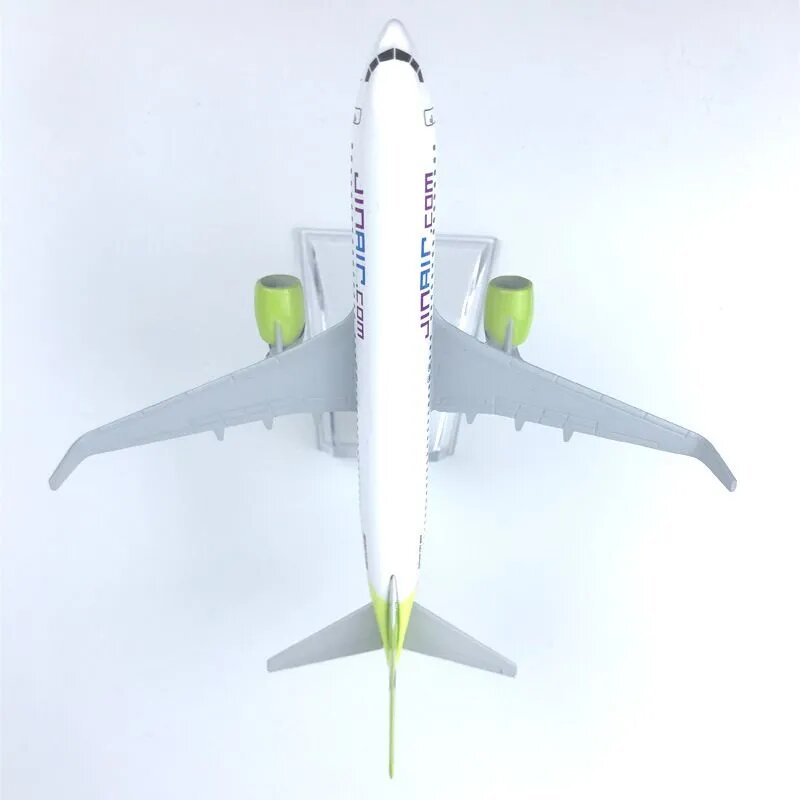 Модель самолета Boeing 737 из металлического сплава, 16 см, JIN Air