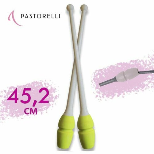 Булавы PASTORELLI 45,2см. 04891 Лаймово-белый "MASHA" FIG желтый, белый