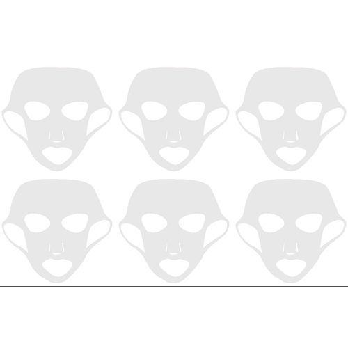 Kristaller Маска для лица многорозовая силиконовая KG-021 белый 6 шт 1485₽