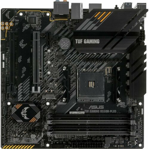 Материнская плата Asus TUF GAMING B550M-PLUS Soc-AM4 AMD B550 4xDDR4 mATX AC`97 8ch(7.1) 2.5Gg RAID+HDMI+DP