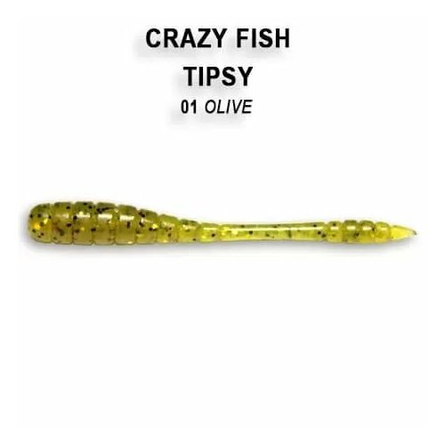 Силиконовая приманка мягкая съедобная Crazy Fish Tipsy 2 50 мм 9-50-1-6 8 шт.