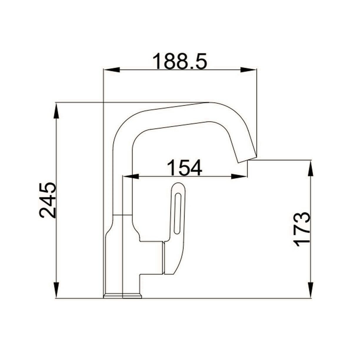 Смеситель для раковины Haiba HB10825-5, матовое золото