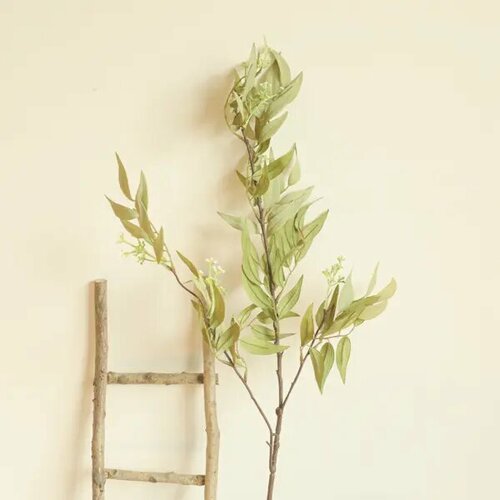 Искусственная ветка Бамбук 75 см полиэстер цвет темно-зеленый 1024₽