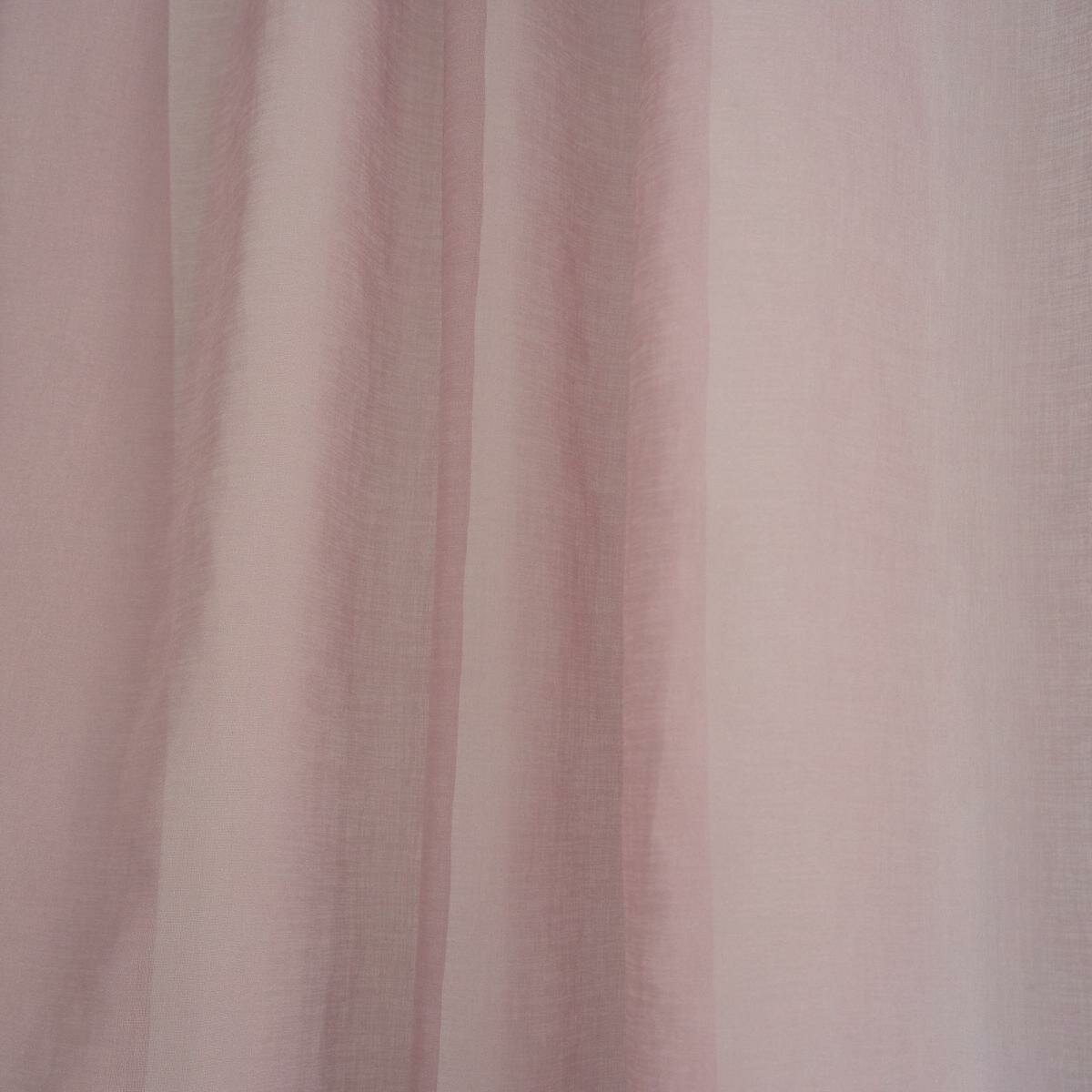 Штора тюль Witerra лен 300х275 см цвет розовый