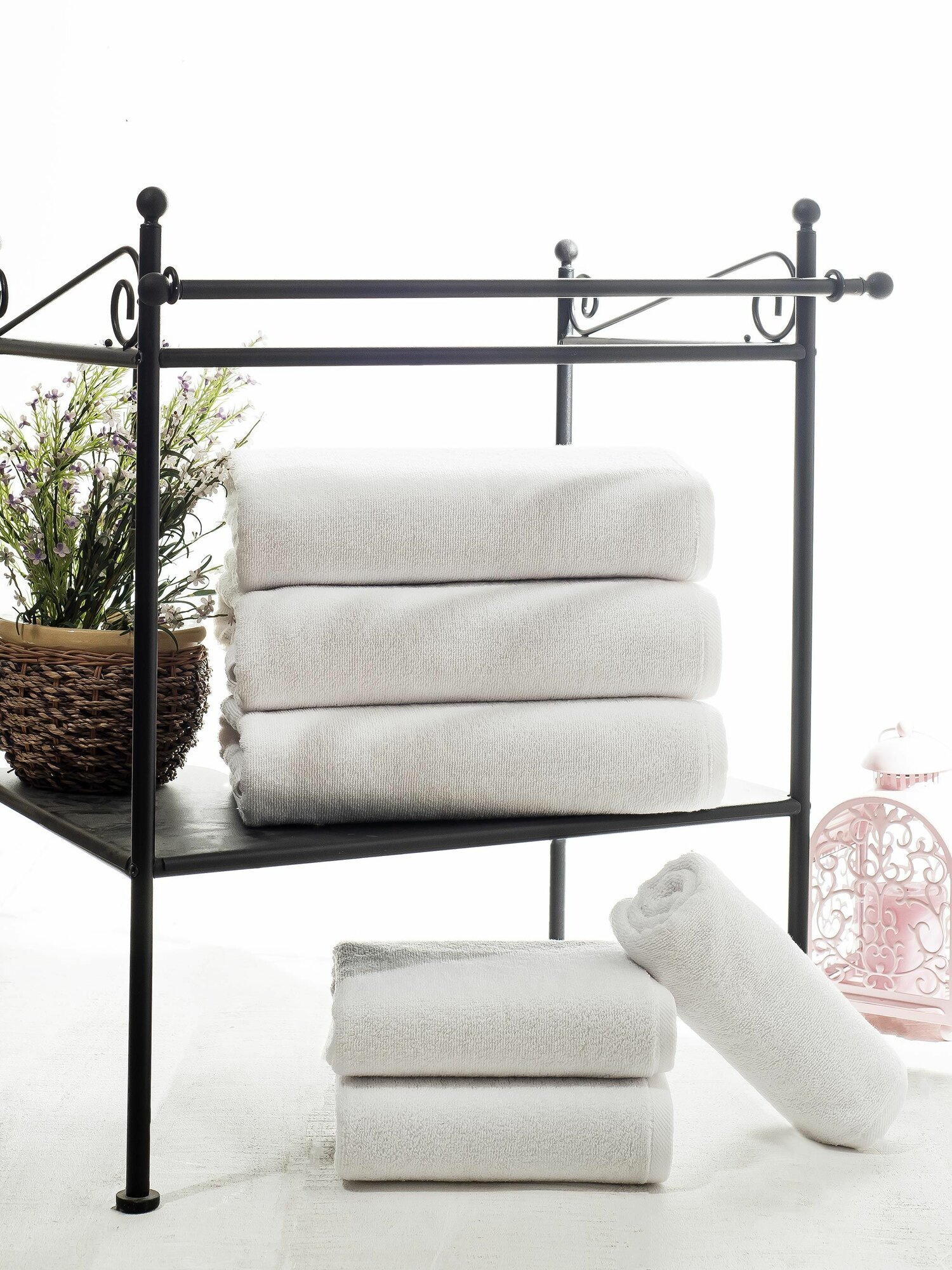 фото Полотенца PHILIPPUS махровое для гостиницы, 12 штук, 50х90 см, белый