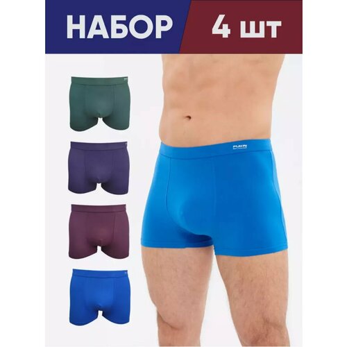 фото Трусы fukai, комплект из 4 шт., размер 4xl, красный, синий, зеленый