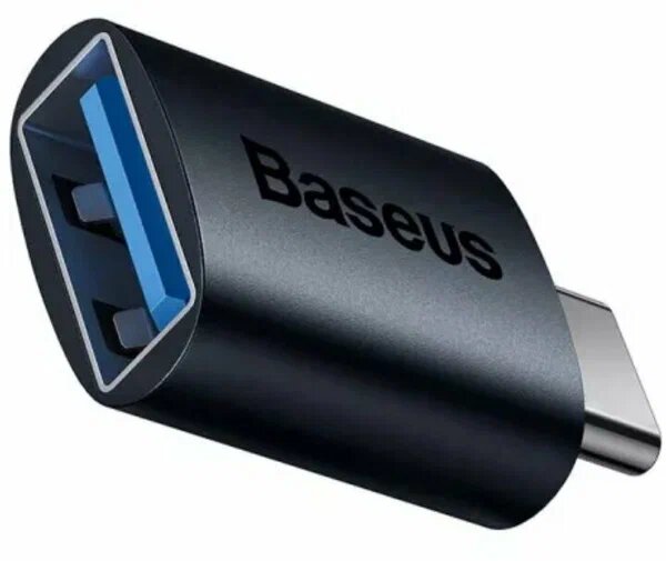 Переходник/адаптер Baseus Ingenuity Series Mini OTG USB Type-C - USB-A 3.1, 1 шт, синий