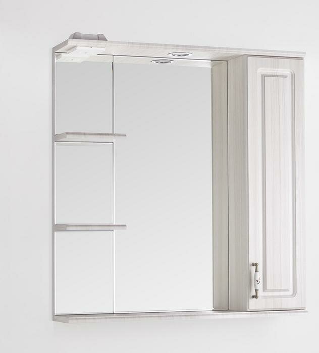 Зеркало-шкаф Style Line Олеандр-2 75/С Люкс рельеф пастель