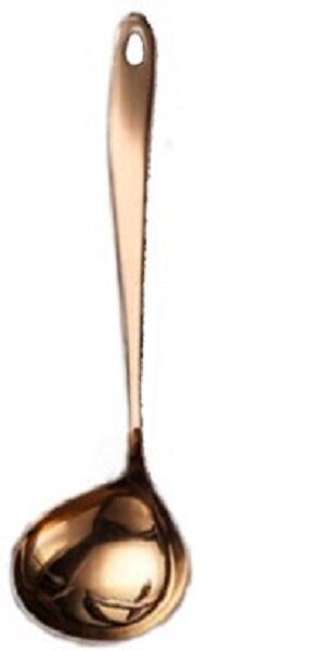 Половник CRAZY PAN розовое золото пищевая нержавеющая сталь высота 27 см ширина 7.4 см