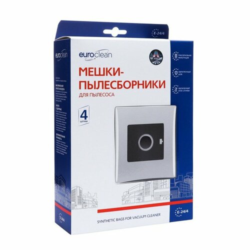 Мешок-пылесборник E-244 Euroclean синтетические для пылесоса 4 шт комплект из 6 шт 2495₽