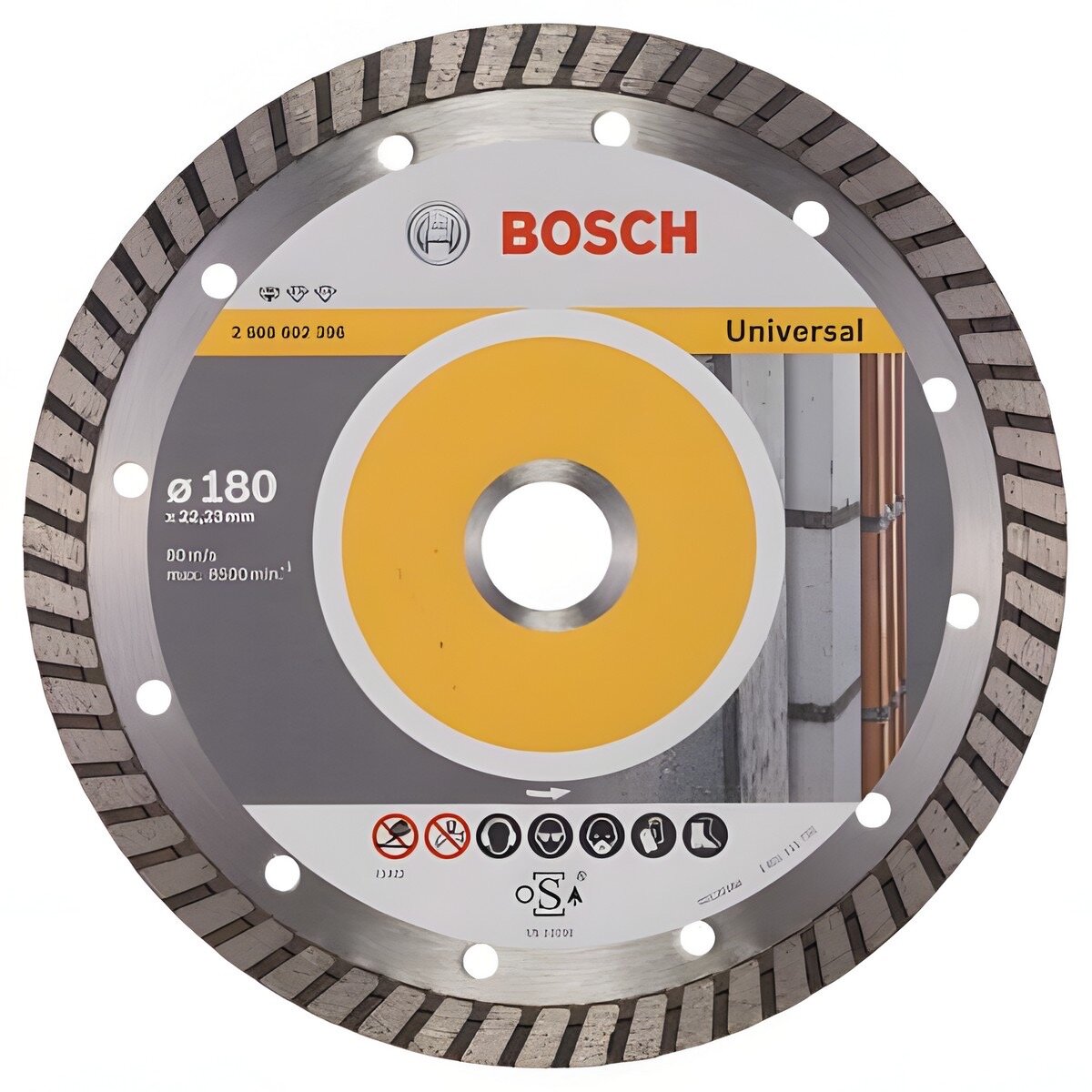 Диск алмазный отрезной BOSCH Standard for Universal 2608615063, 180 мм, 1 шт.