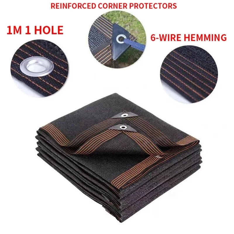 Солнцезащитная сетка GFDYML бежевая 90% затенение 2x3m Коричневый