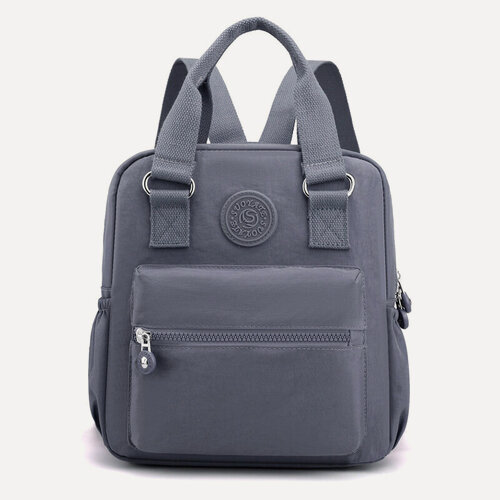 Изображение товара Рюкзак, женский, трехмерный, нейлон, с сумкой для мобильного телефона, серый