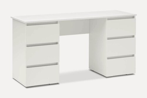 Изображение товара Письменный стол с 6-ю ящиками Ираида белый