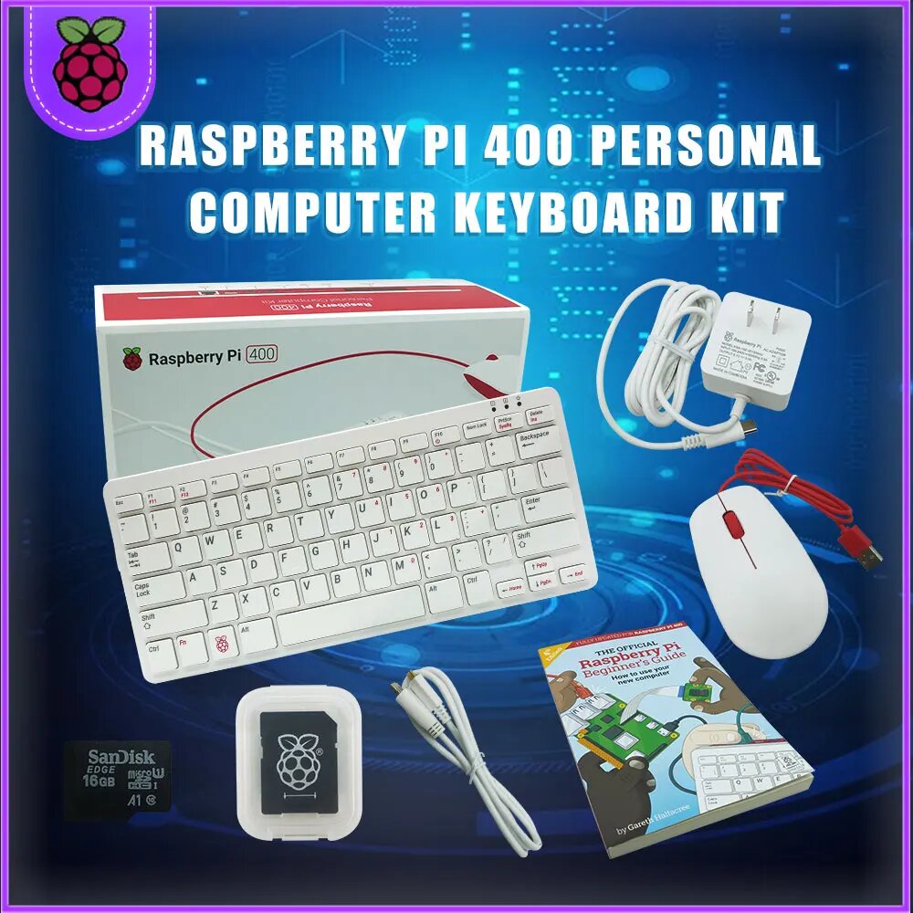 Geekdiytime Raspberry Pi 400 Комплект, Package 3 — фото 1