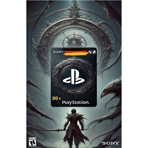 Пополнение счета PlayStation Store на 20 EURO Код активации Евро Подарочная карта Плейстейшен Стор Gift Card Германия 120000₽
