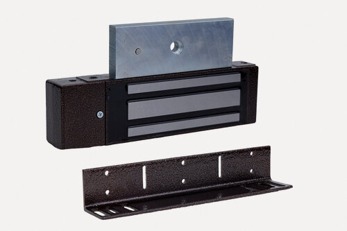 Изображение товара Электромагнитный замок AccordTec ML-194K без электроники с уголком (коричневый)