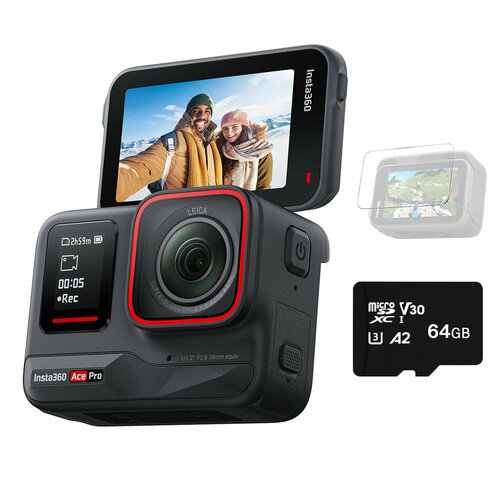Экшн-камера Insta360 Ace Pro Standalone с картой памяти 64 ГБ 35300₽