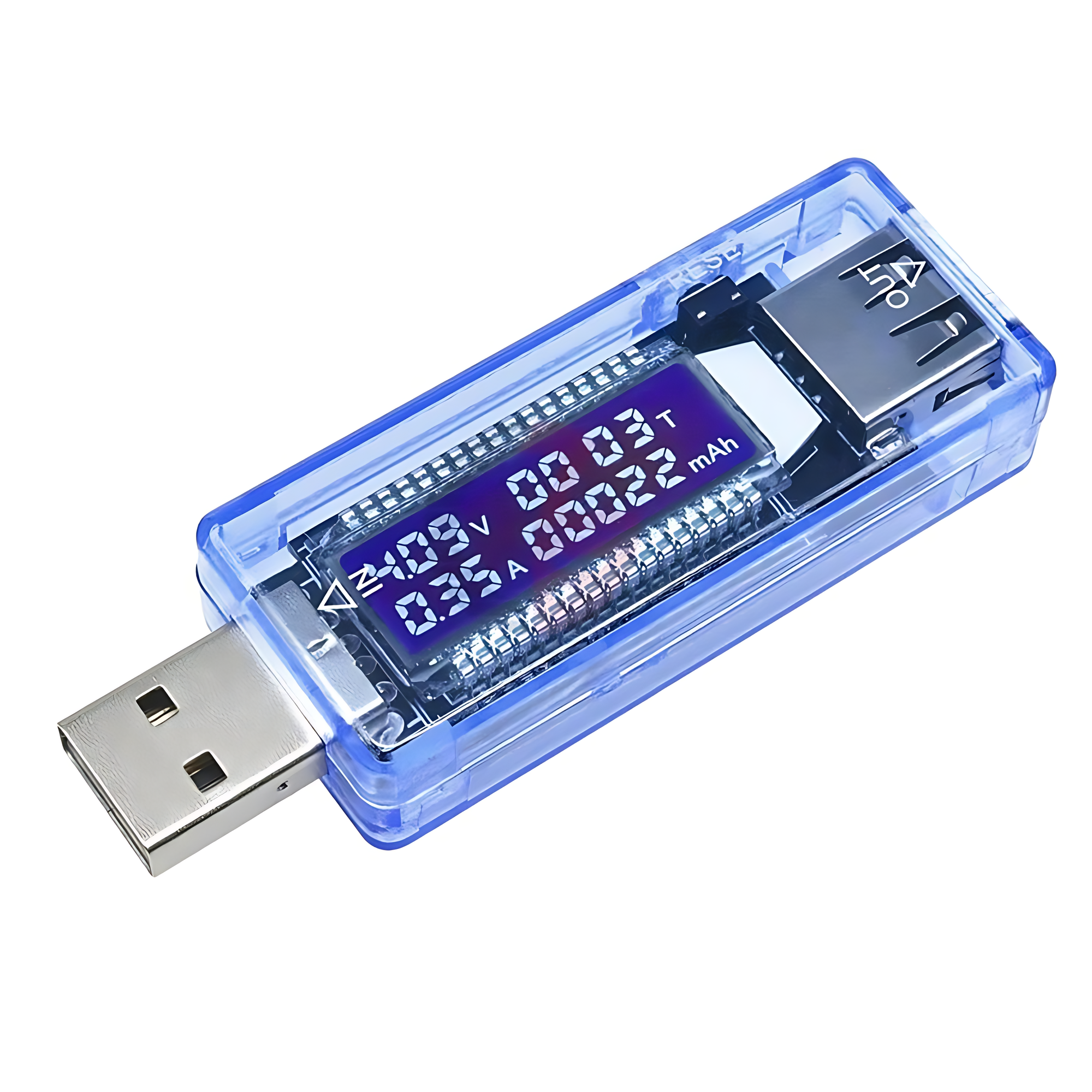 USB-тестер (4-20В, 3А) для измерения напряжения USB Type - A Male, USB Type - A Female