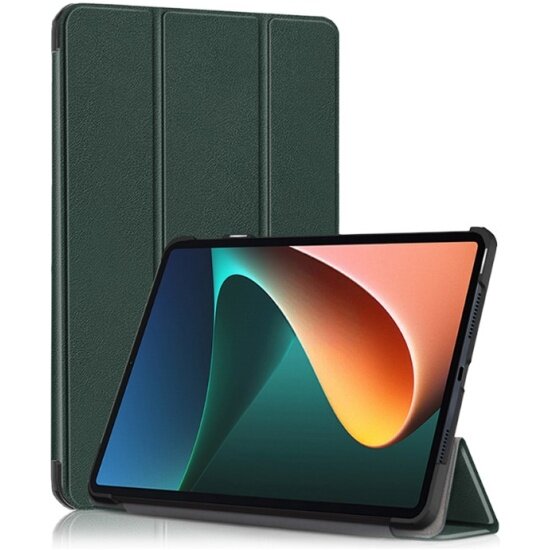 Чехол Zibelino для Xiaomi Pad 6s Pro 12.4", темно-зеленый