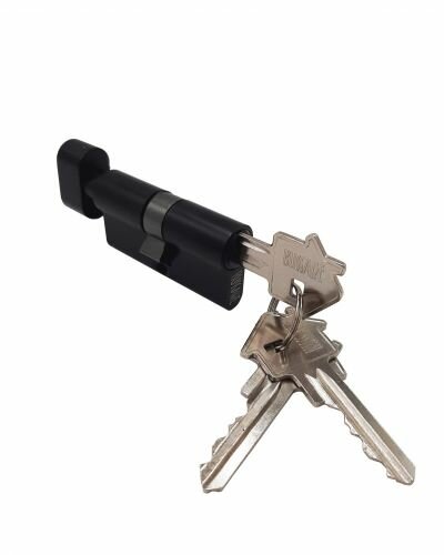 Ключевой цилиндр Bussare CYL 3-50 TR BLACK (ключ-завертка 3 ключа черный)