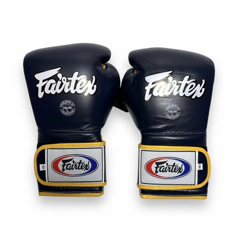Боксерские перчатки Fairtex BGV9 blue navy yellow 12oz