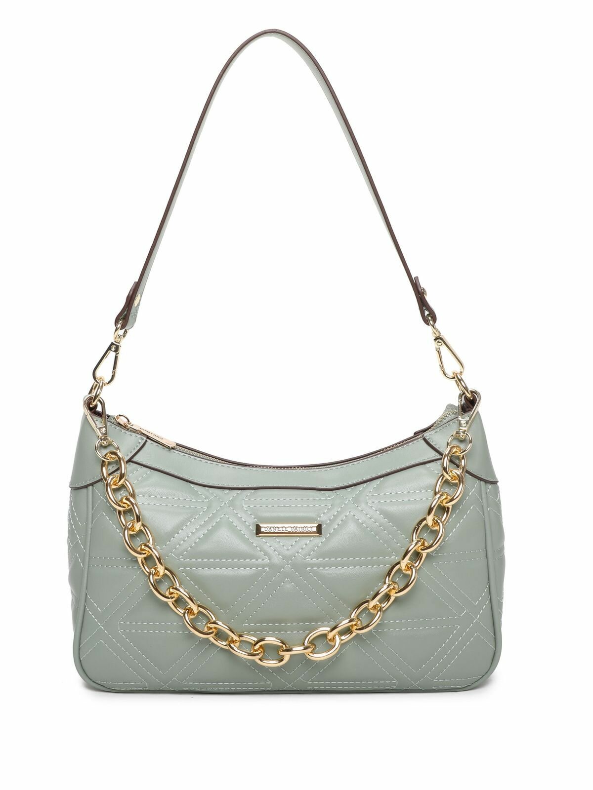 Сумка багет Daniele Patrici, зеленый — фото 1