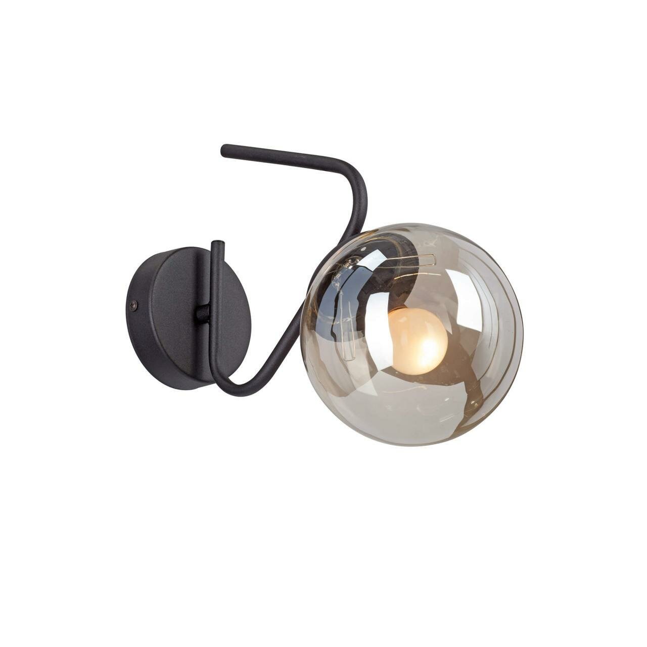 Бра Vitaluce V4715-1/1A цвет Черный/Черный материал Металл/Стекло