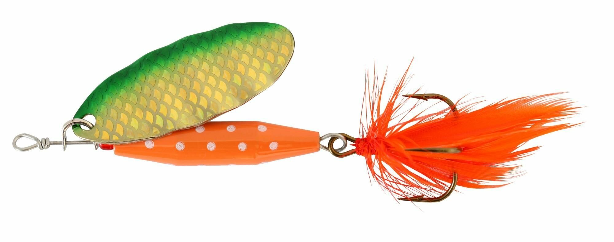 ABU GARCIA Блесна вращающаяся Reflex Red 12г G/Green Flash