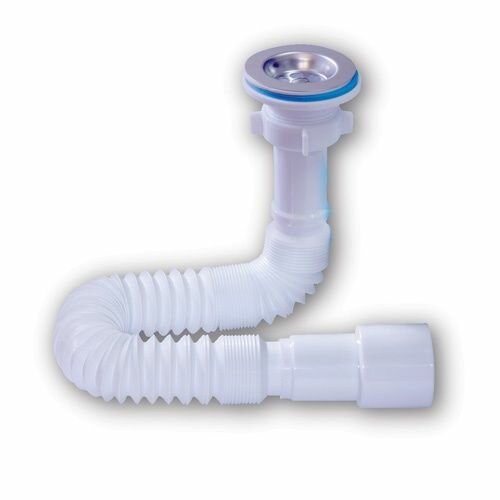 Труба сантехническая орио гибкая, с выпуском 1 1/2"-40/50, L 650 мм (А-3015)