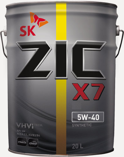 Изображение товара Масло моторное ZIC X7 5w40 20л 192662