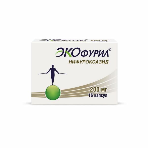 Экофурил капсулы 200мг 16шт