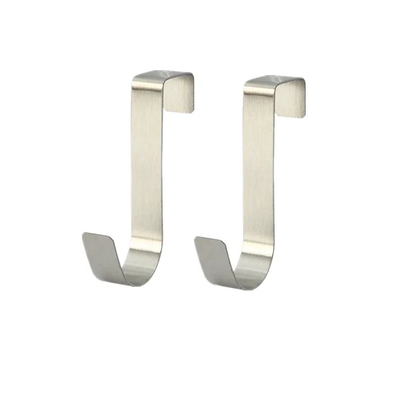 Многофункциональные крючки для двери 2 шт. Белый 2Pcs Stainless