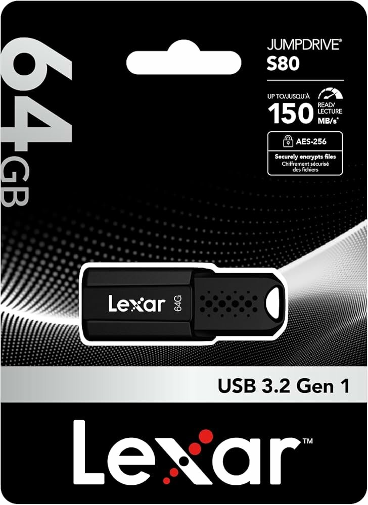 Флешка Lexar S80 Jumpdrive 64gb высококачественный USB-флеш-накопитель