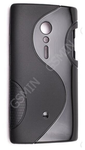 Чехол силиконовый для Sony Xperia ion / LT28at S-Line TPU (Черный)