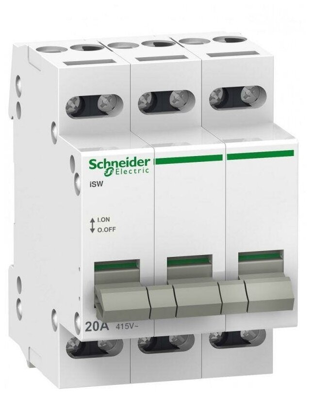 Выключатель нагрузки 3п iSW 20А Schneider Electric A9S60320 1шт