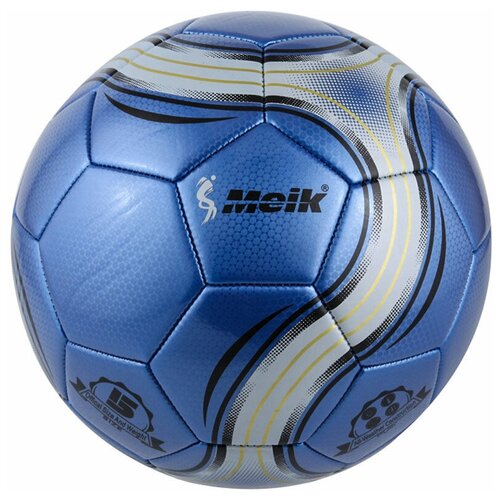 фото B31219 мяч футбольный "meik-047-1" 2-слоя, tpu+pvc 2.7, 410-420 гр., машинная сшивка hawk