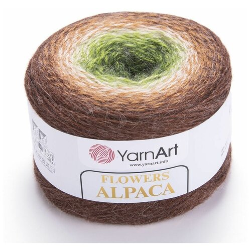 Пряжа YarnArt Flowers Alpaca | Турция | 2шт упаковка | Акрил: 80%, Альпака: 20%