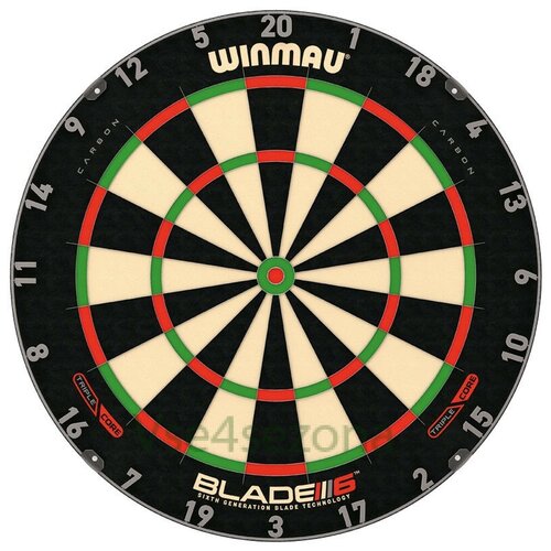 фото Мишень winmau blade 6 carbon triple core (профессиональный уровень)