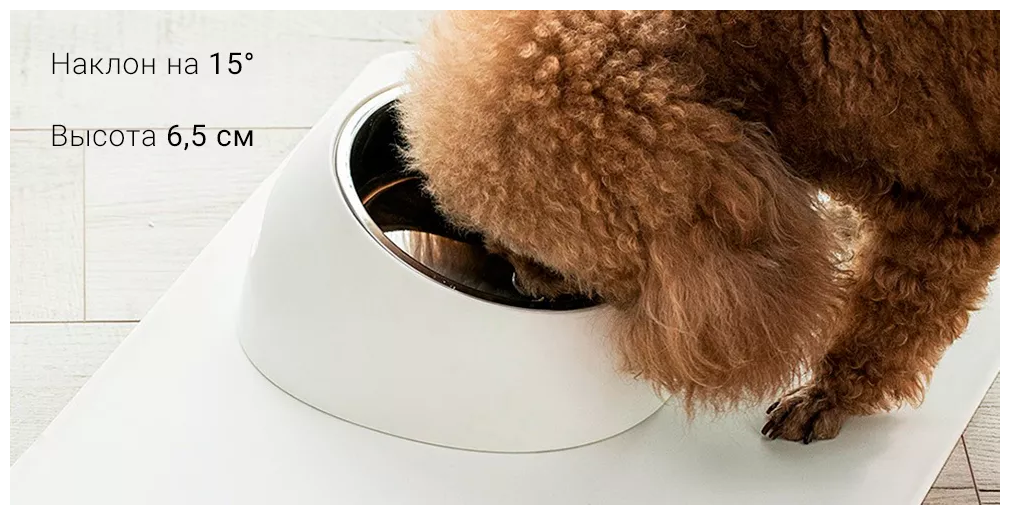 Миска для домашних животных Jordan Judy Pet Bowl Белая - фотография № 5