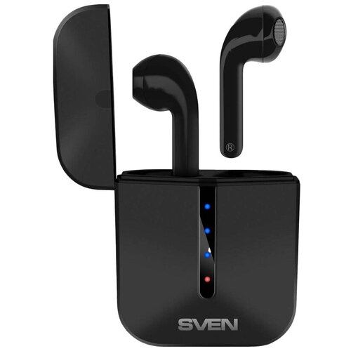 SVEN E-335B, черный (Bluetooth, TWS, зарядный кейс)