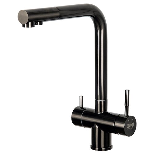 Смеситель для кухни (мойки) ZorG  InoX SZR-7039 grafit