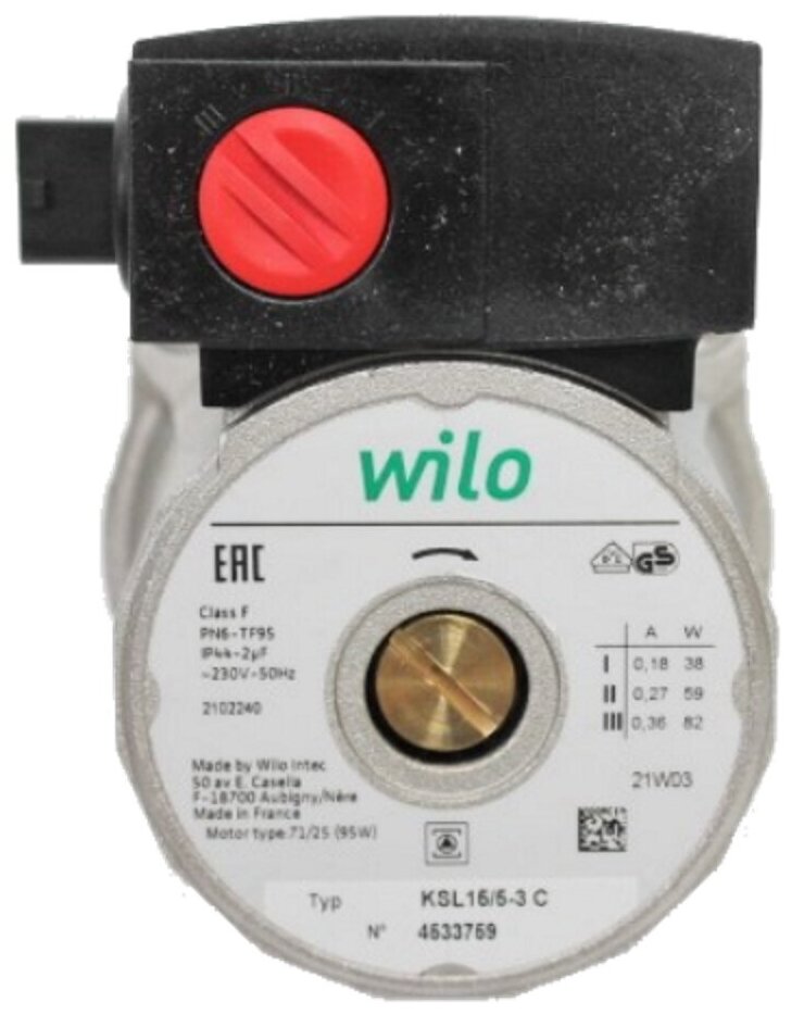 Двигатель циркуляционного насоса WILO KSL15-5 82W