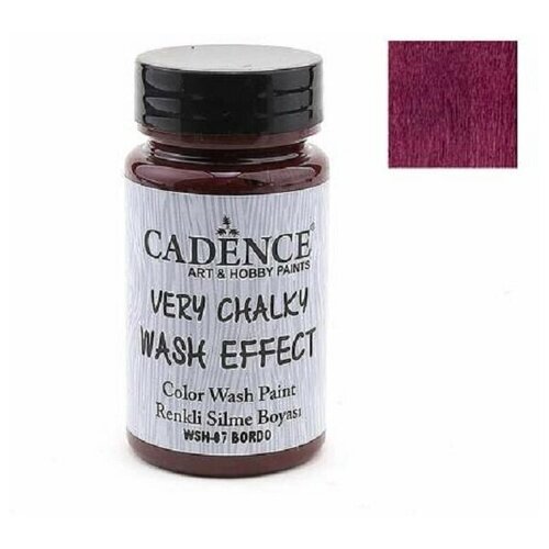 Акриловая краска Cadence Very Chalky Wash Effect. Bordeaux WSH-07